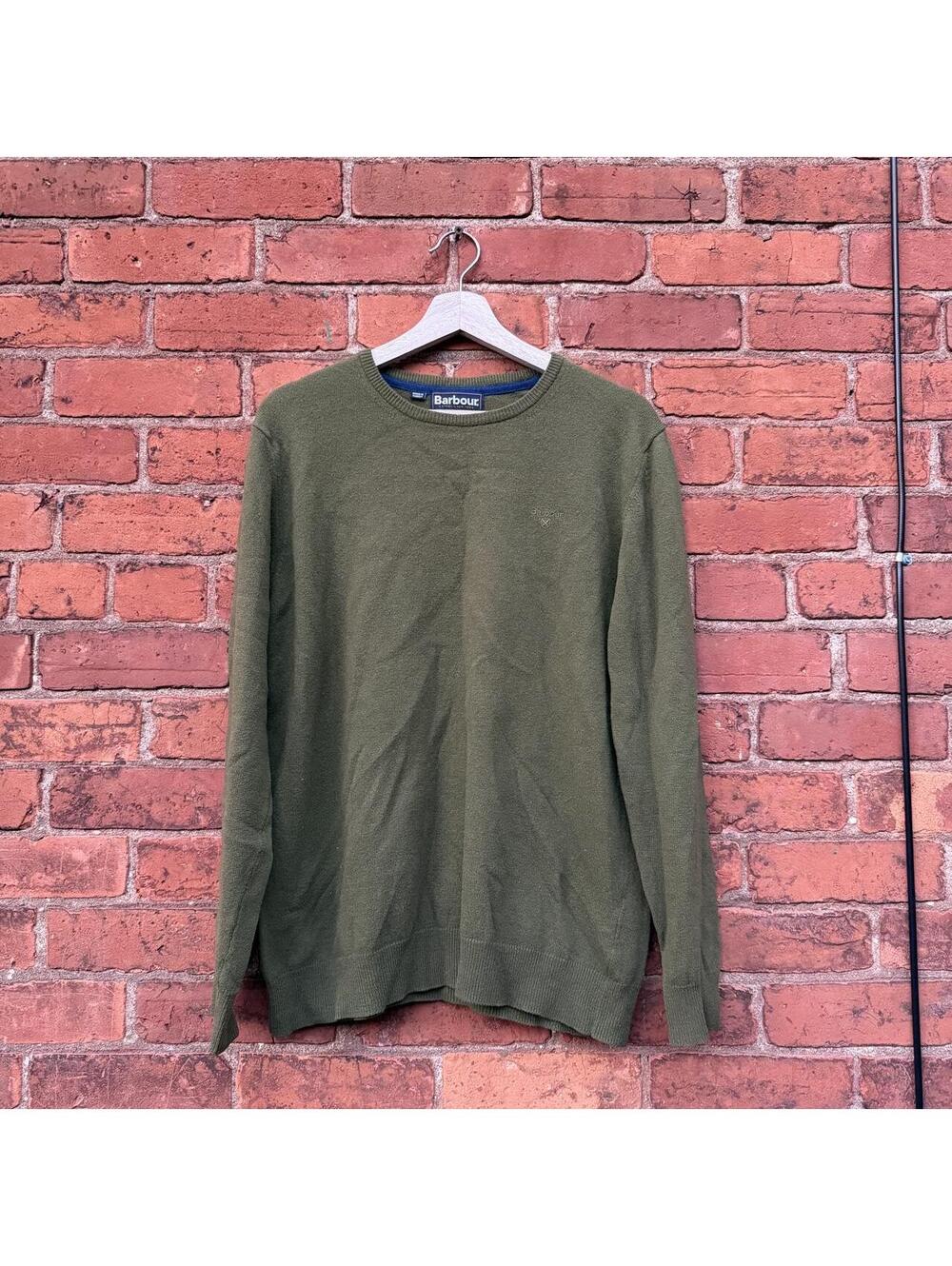 Barbour 100% lambswool sweater L